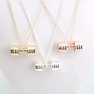 Dumbell fitness necklace!
